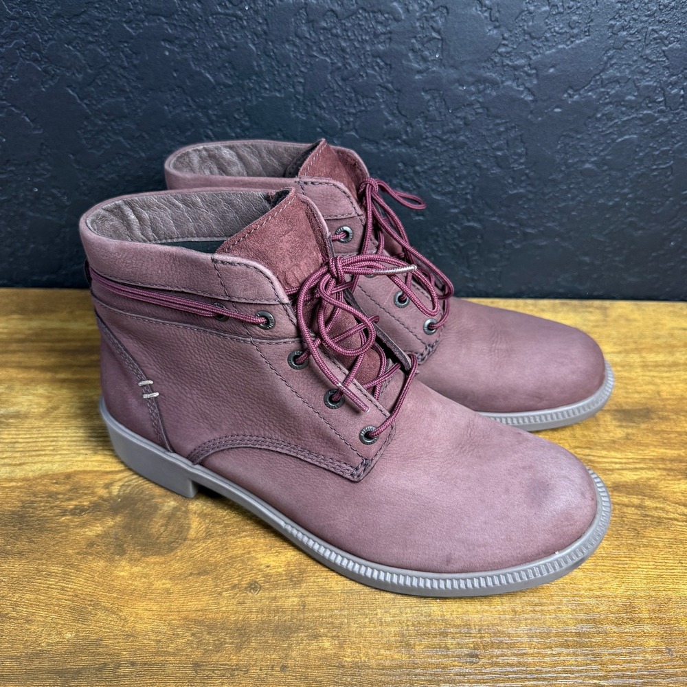 Kodiak‎ Alma KD0A4TD7A05 Burgundy Leather Waterproof Ankle Boots Womens Size 8